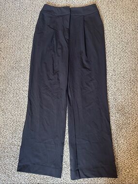 Carbon38 Black Wide-Leg Dress Pants